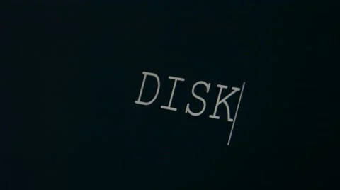 Typing word disk 스톡 동영상 45875346