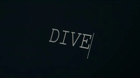 Typing word dive Video stock 45875406