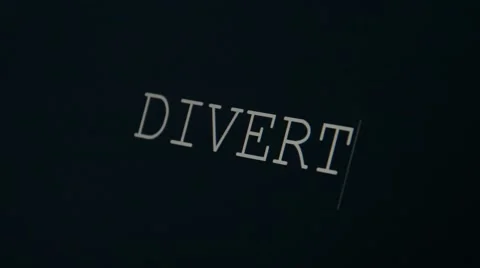 Typing word divert Stock Footage 45875421