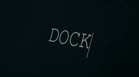 Typing word dock Stock Footage 45875439