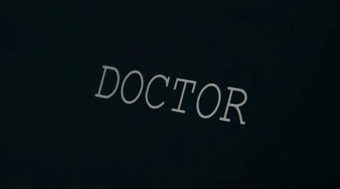 Typing word doctor Stock Footage 45875443
