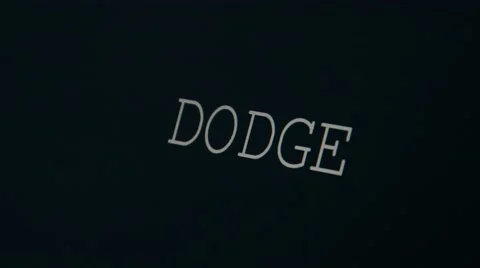Typing word dodge Stock Footage 45875449