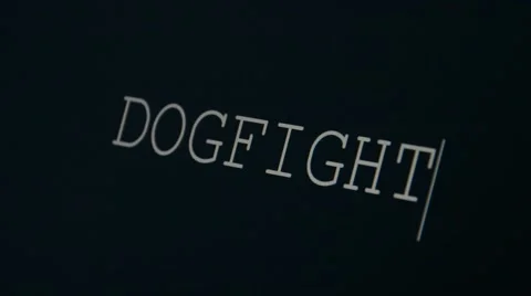 Typing word dogfight Stock Footage 45875466