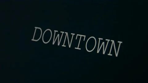 Typing word downtown Stock Footage 45875528