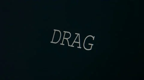 Typing word drag Stock Footage 45875535