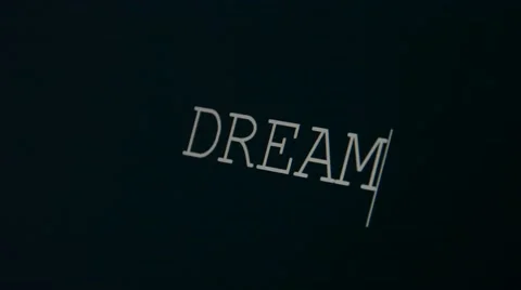 Typing word dream Stock Footage 45875554