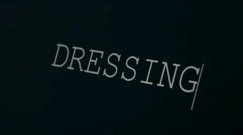 Typing word dressing Stock Footage 45875556
