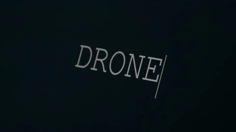Typing word drone Stock Footage 45875587