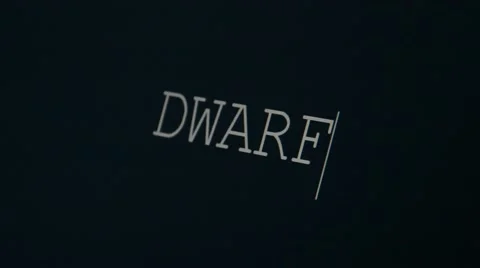 Typing word dwarf Stock Footage 45875656