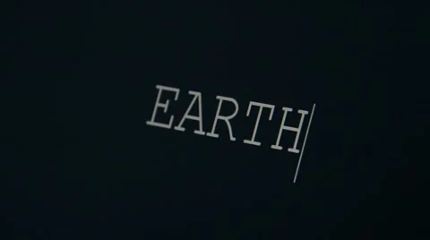 Typing word Earth Stock Footage 45875722