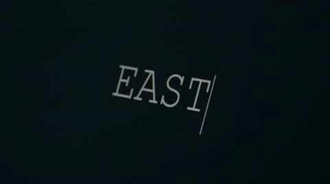 Typing word east Stock Footage 45875731