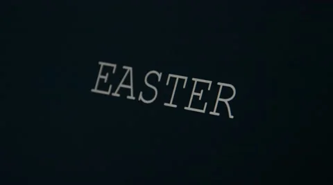 Typing word Easter Stock Footage 45875736