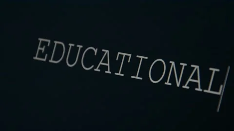 Typing word educational Video stock 45875775