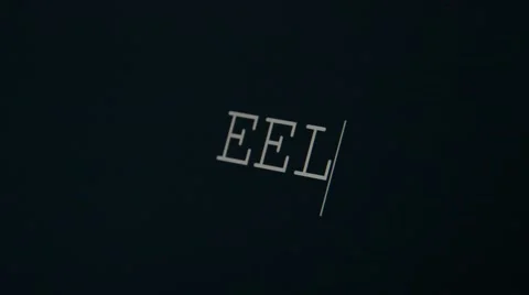 Typing word eel Stock Footage 45875774