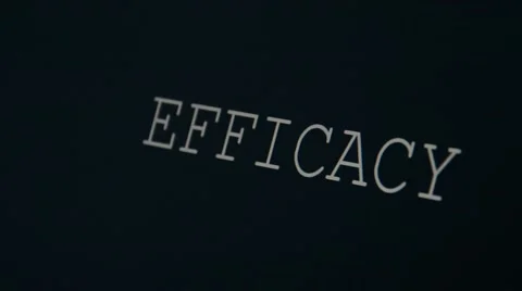 Typing word efficacy Stock Footage 45875783