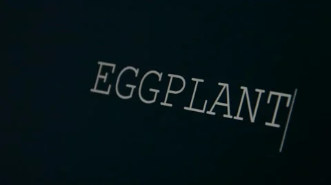 Typing word eggplant Stock Footage 45875794