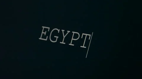 Typing word Egypt Stock Footage 45875799