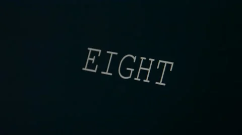 Typing word eight Stock Footage 45875800