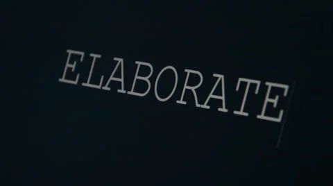 Typing word elaborate Stock Footage 45901084