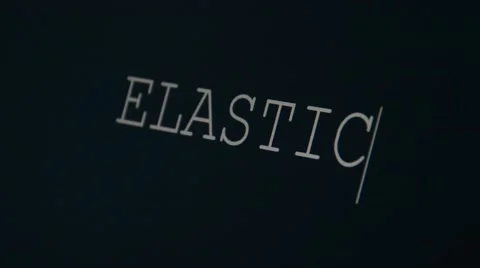 Typing word elastic Stock Footage 45901087