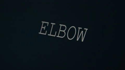 Typing word elbow Stock Footage 45901085