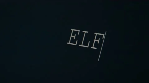 Typing word elf Stock Footage 45901115