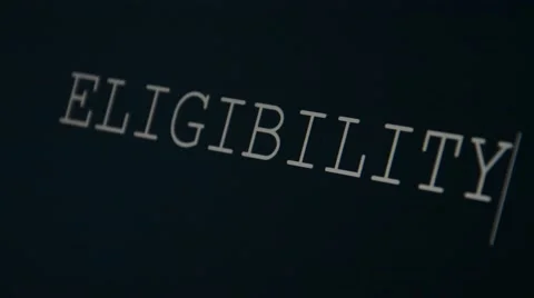 Typing word eligibility Stock Footage 45901126