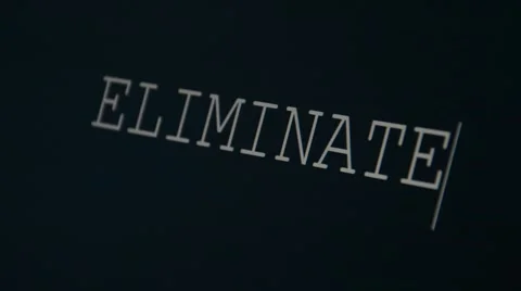 Typing word eliminate Stock Footage 45901123