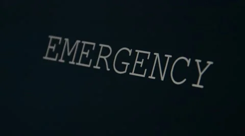 Typing word emergency Stock Footage 45901157