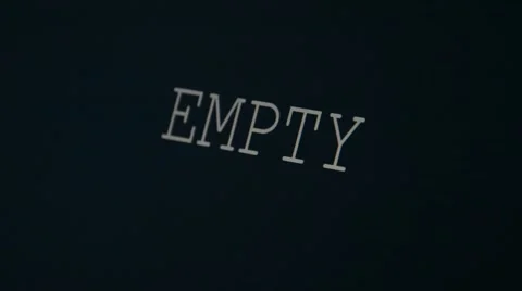 Typing word empty Video stock 45901201