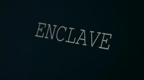 Typing word enclave Stock Footage 45901205