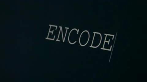 Typing word encode Stock Footage 45901207