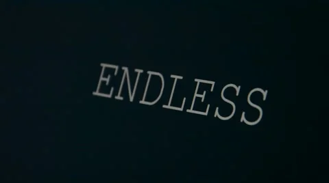Typing word endless Stock Footage 45901226