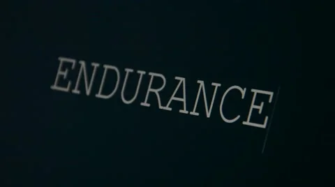 Typing word endurance Stock Footage 45901228