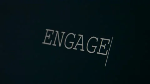 Typing word engage Stock Footage 45901235