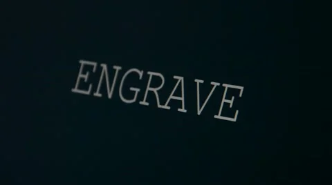 Typing word engrave Video stock 45901248