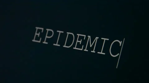 Typing word epidemic Video stock 45901314