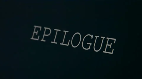 Typing word epilogue Video stock 45901317