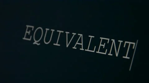 Typing word equivalent Stock Footage 45901338