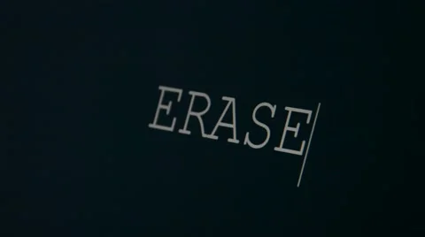 Typing word erase Video stock 45901341