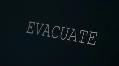 Typing word evacuate Stock Footage 45901400