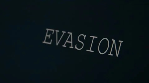 Typing word evasion Stock Footage 45901401
