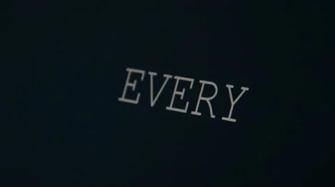 Typing word every Stock Footage 45901422