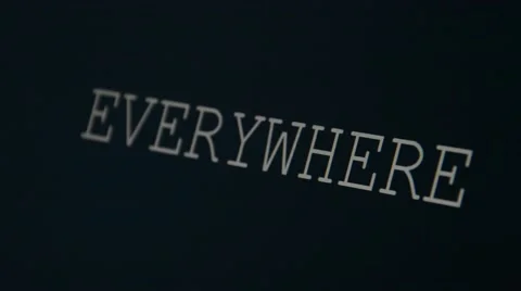 Typing word everywhere Stock Footage 45901431