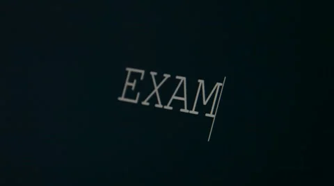 Typing word exam Stock Footage 45901459