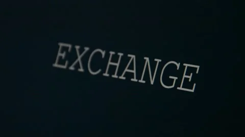 Typing word exchange Stock Footage 45901497