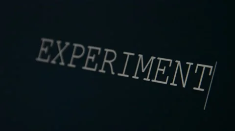 Typing word experiment Stock Footage 45901605