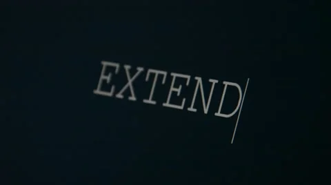 Typing word extend Stock Footage 45901645