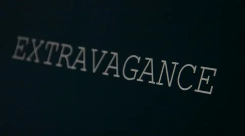 Typing word extravagance Stock Footage 45901670