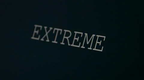 Typing word extreme Stock Footage 45901674